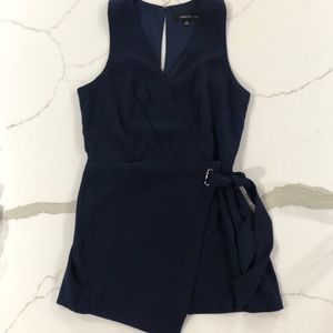 Adelyn Rae Navy Blue Romper